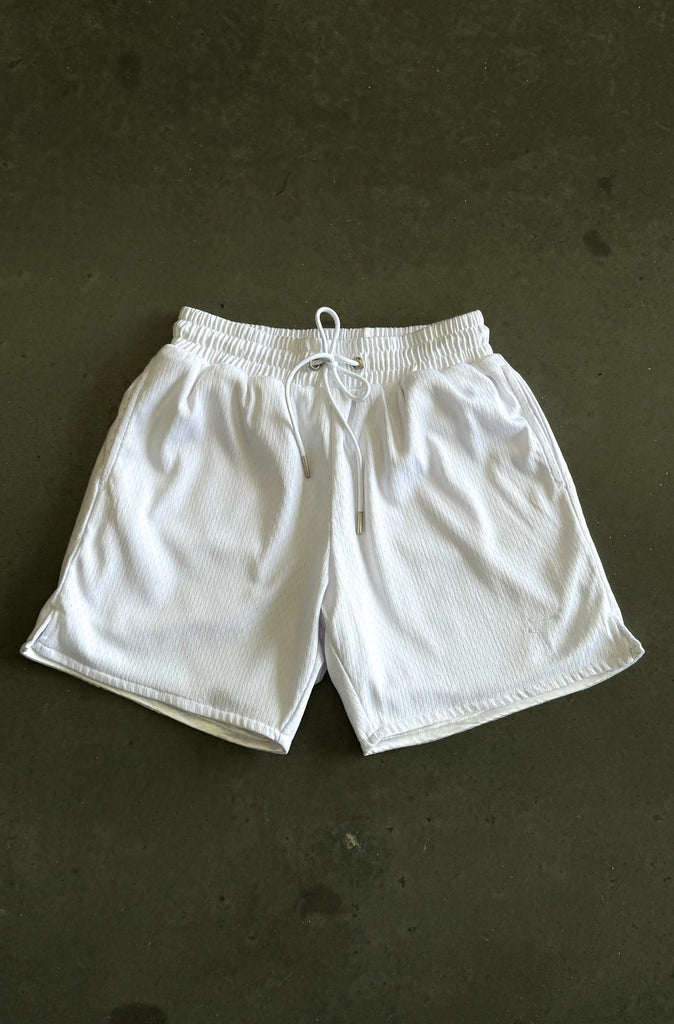 Spin Kick Mesh Shorts - White