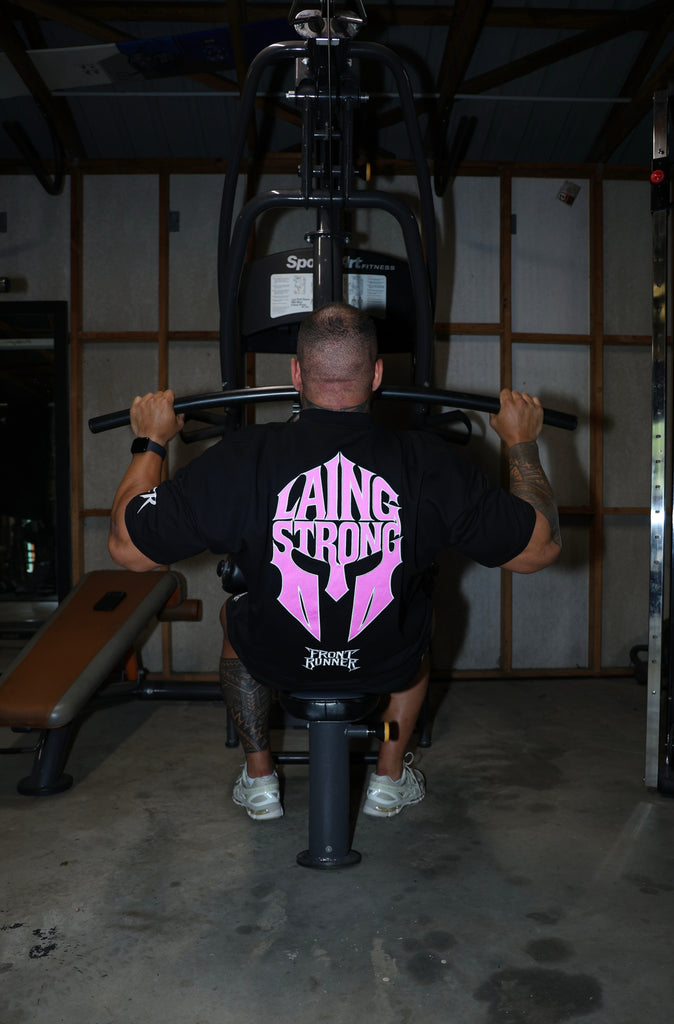 Lead the Charge Tee Black Bubblegum