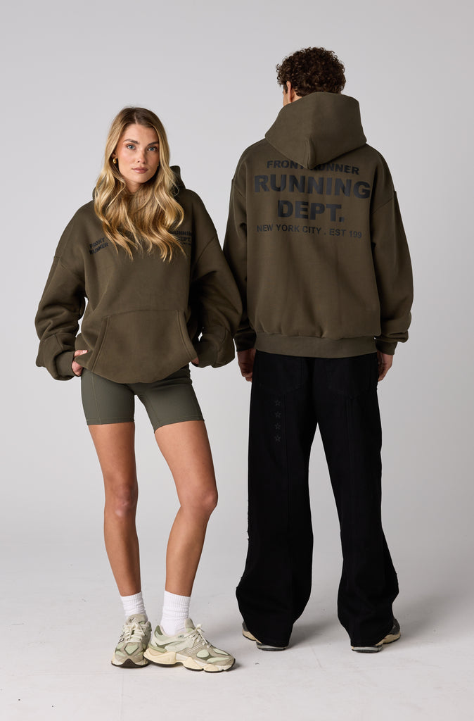 Running Dept Hoodie - Khaki
