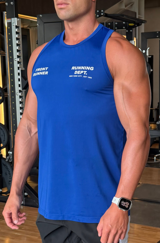 Running Dept Tech Singlet Cobalt