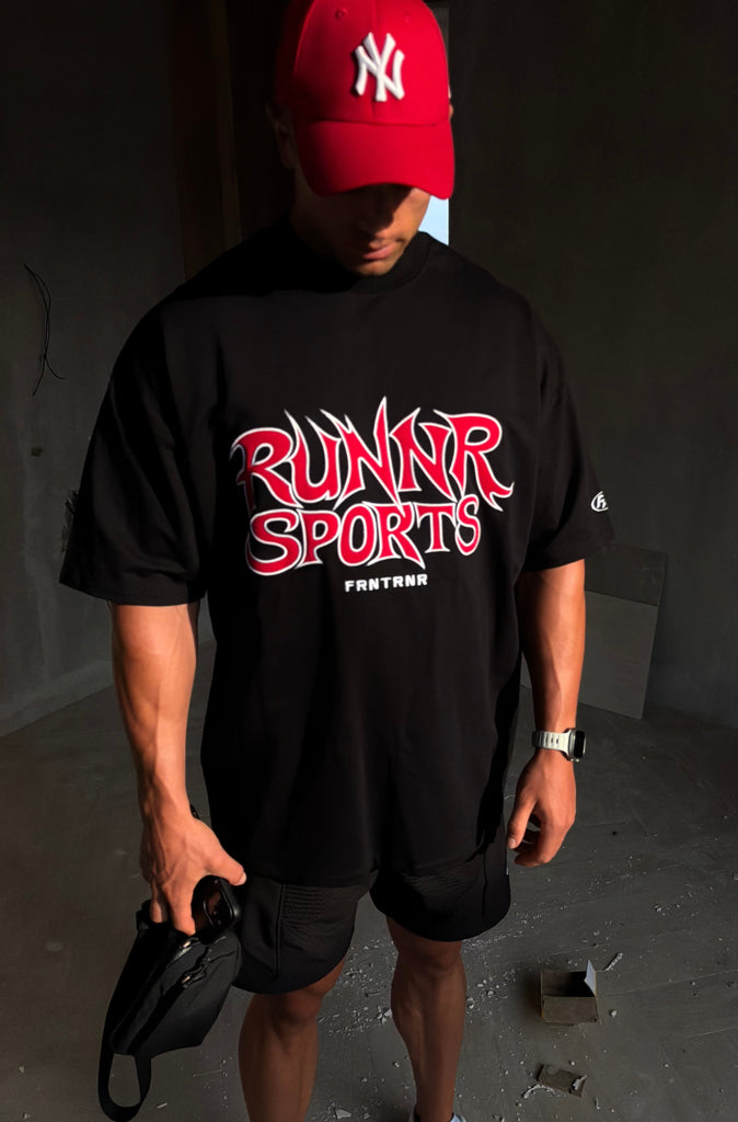 Runner Sports Tee Black Cherry