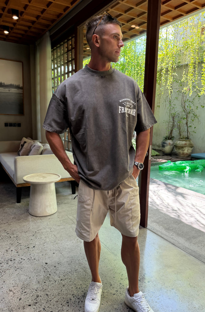 FRNTRNR ESTD Tee Washed Choc