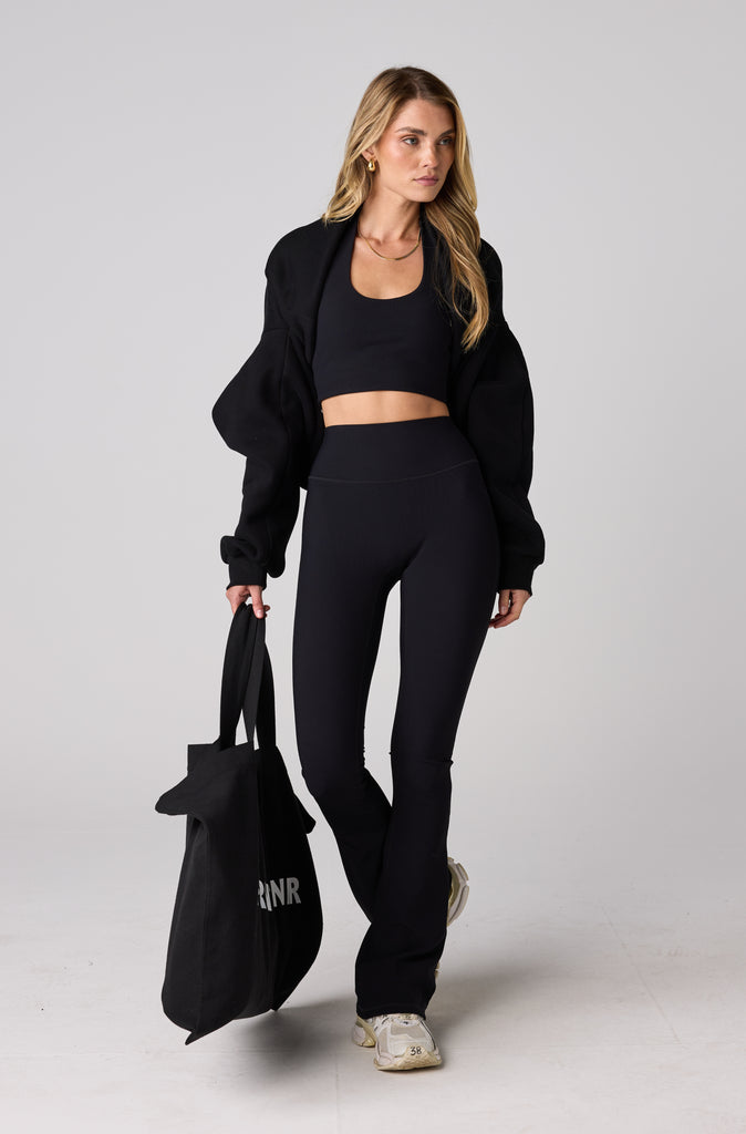FRNTRNR Ribbed Flare - Black
