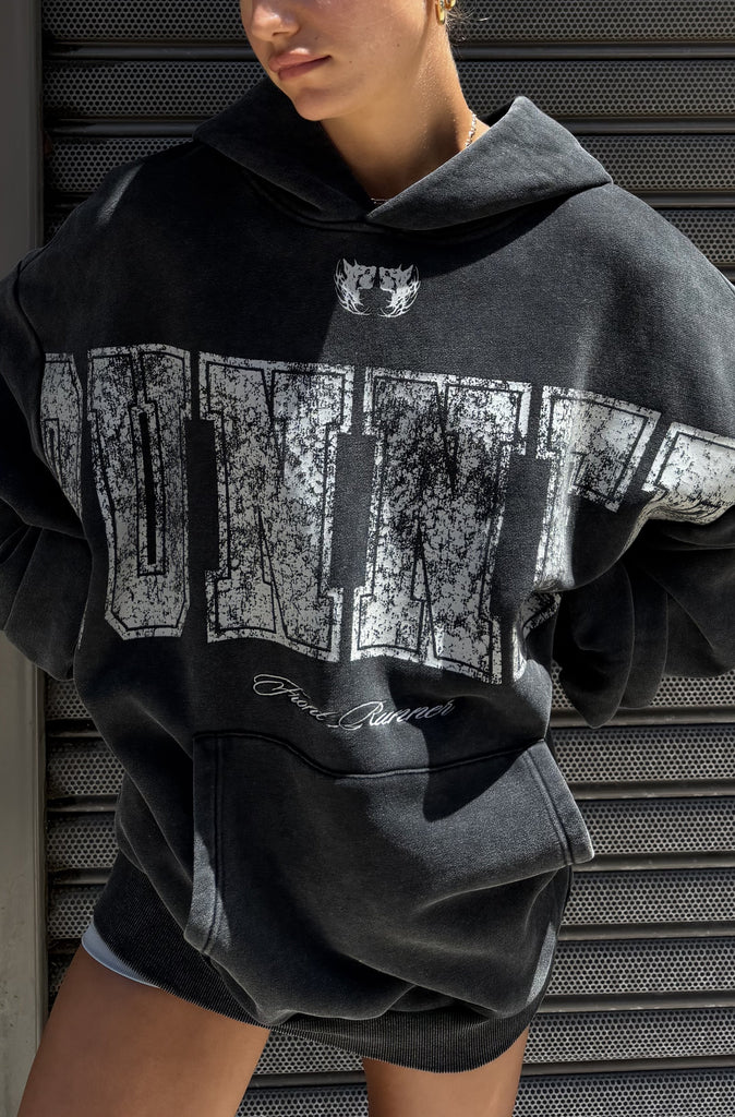 Essence Hoodie Washed Black