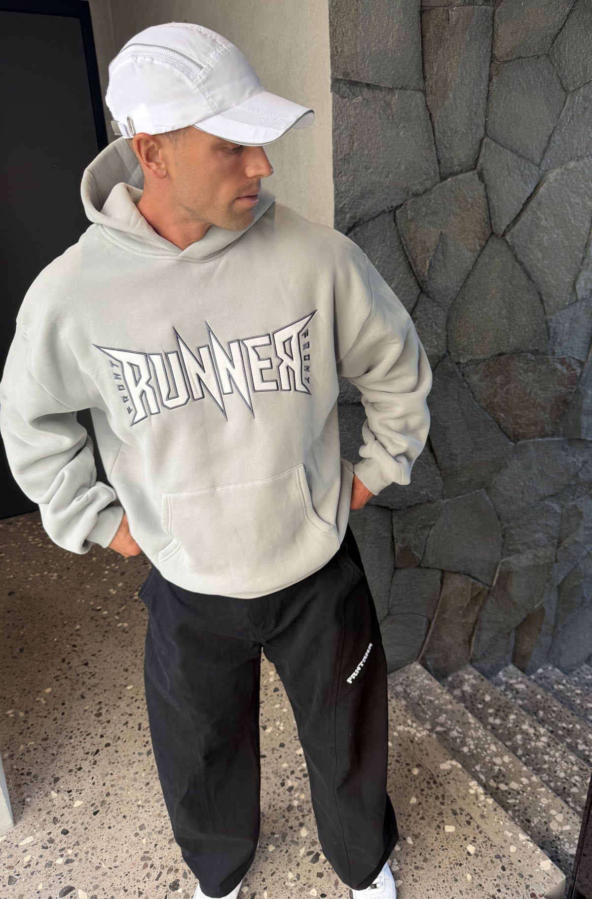 FRNTRNR Bolt Hoodie Grey [men]