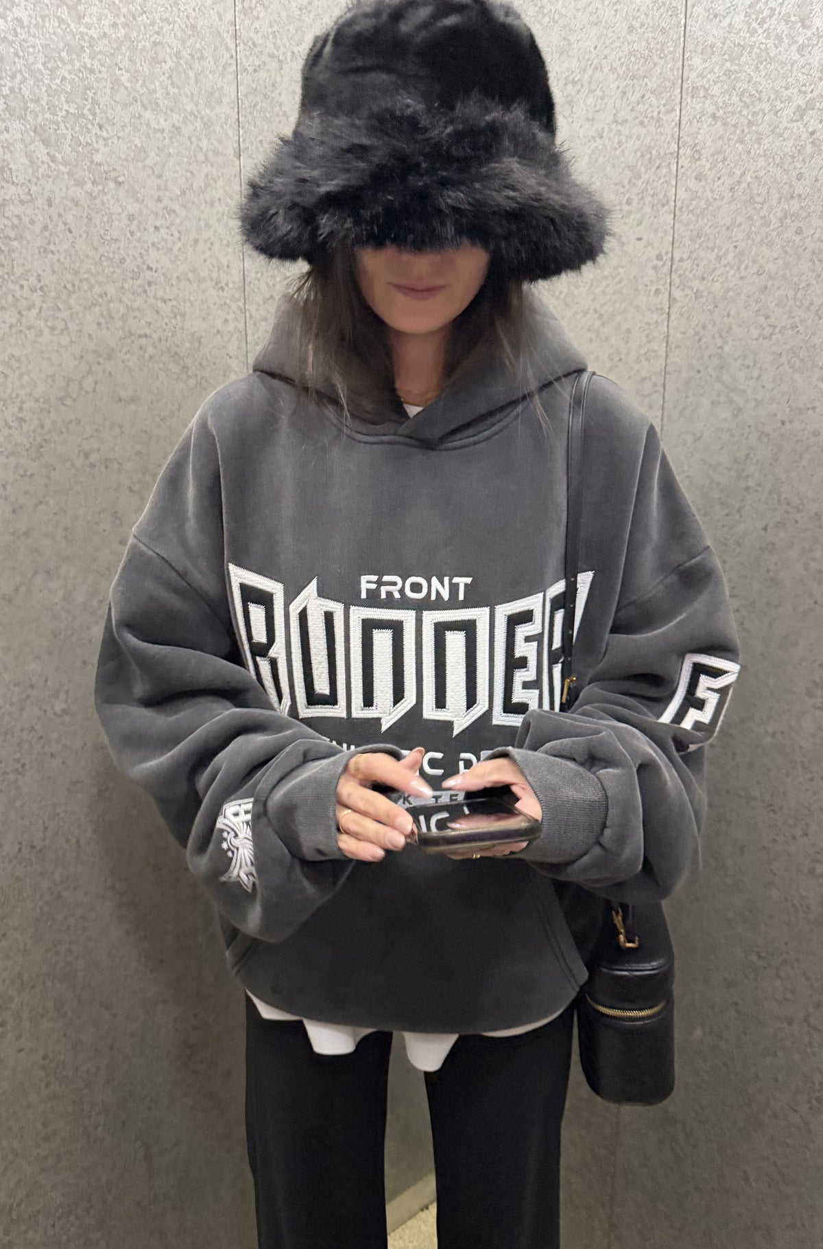 Viper Dept Hoodie Washed Black [women]