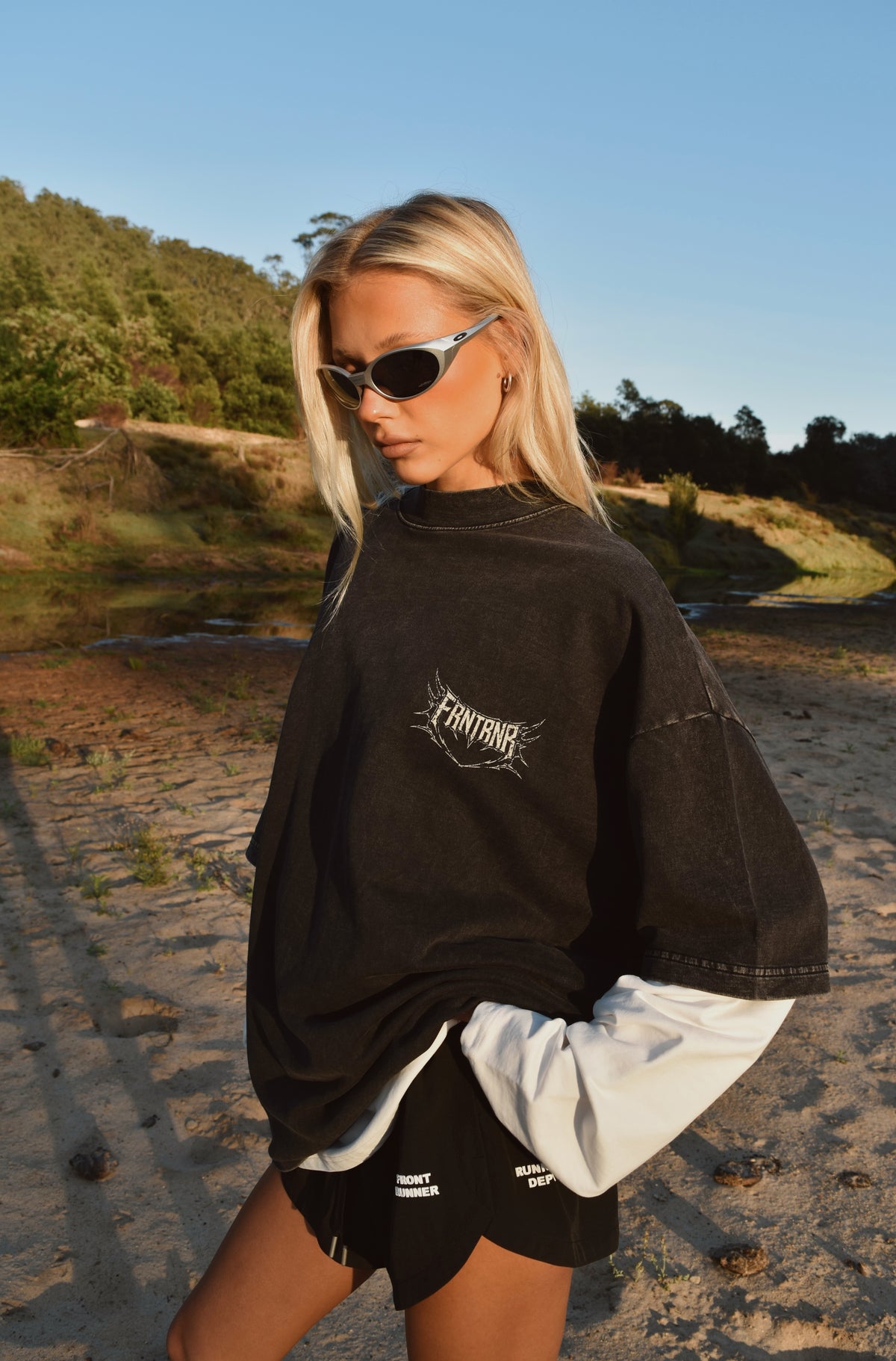 Ashes of Freedom Tee Washed Black [women]