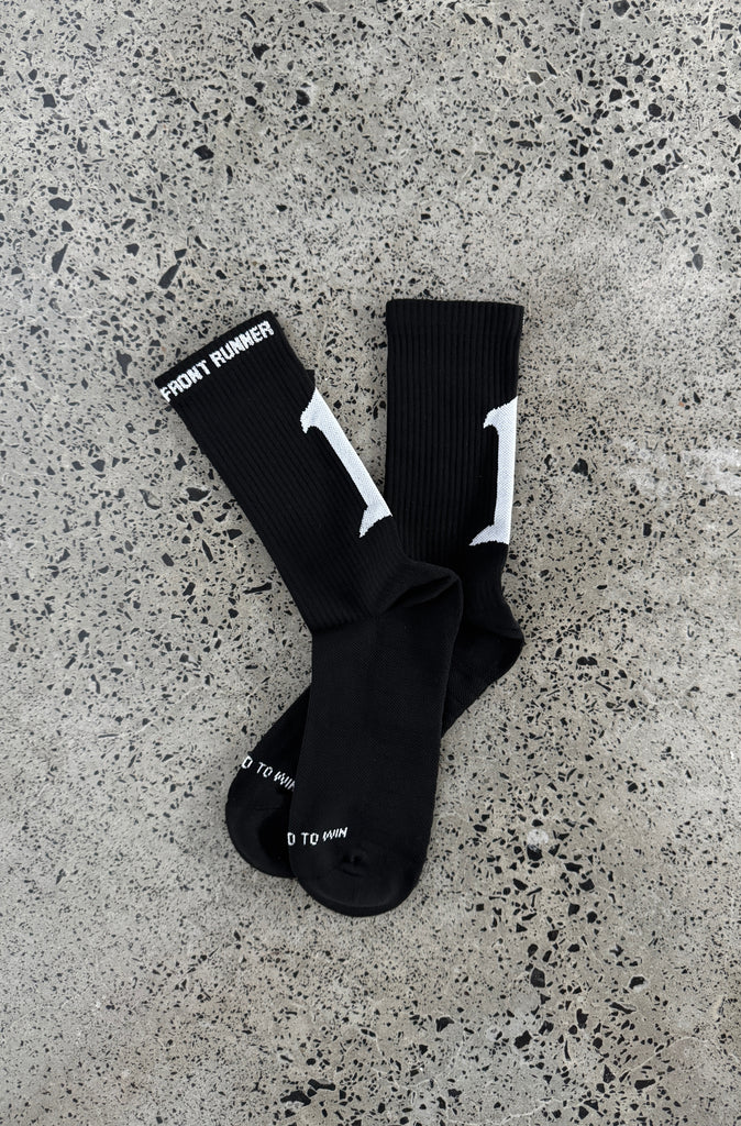 Pace Socks 3pk - White/Black/Flamingo