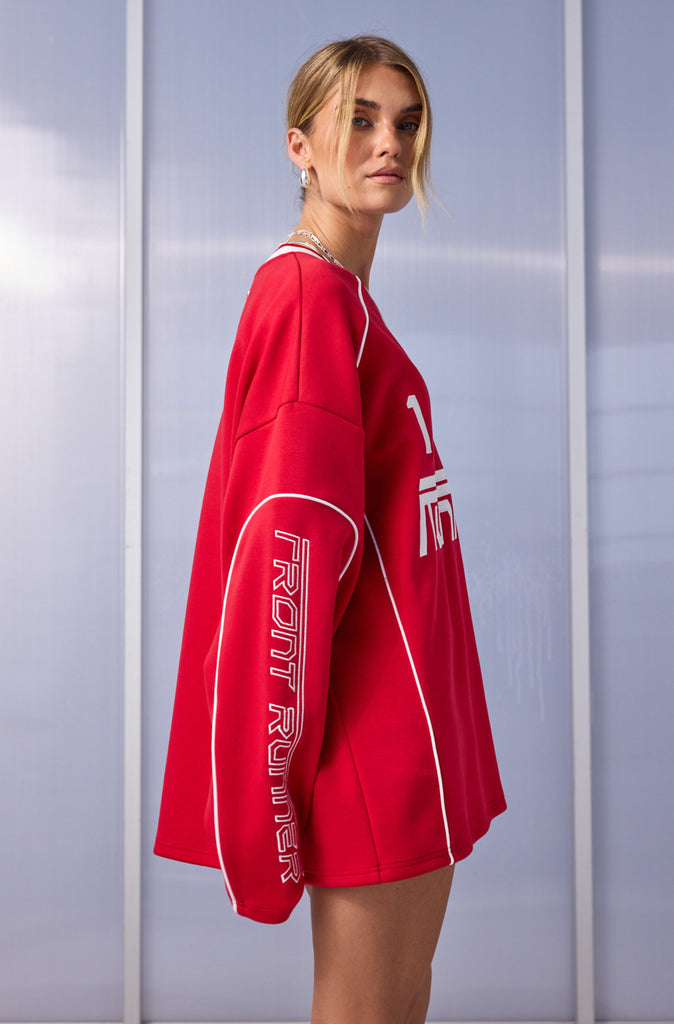 Striker L/S Jersey Scarlet