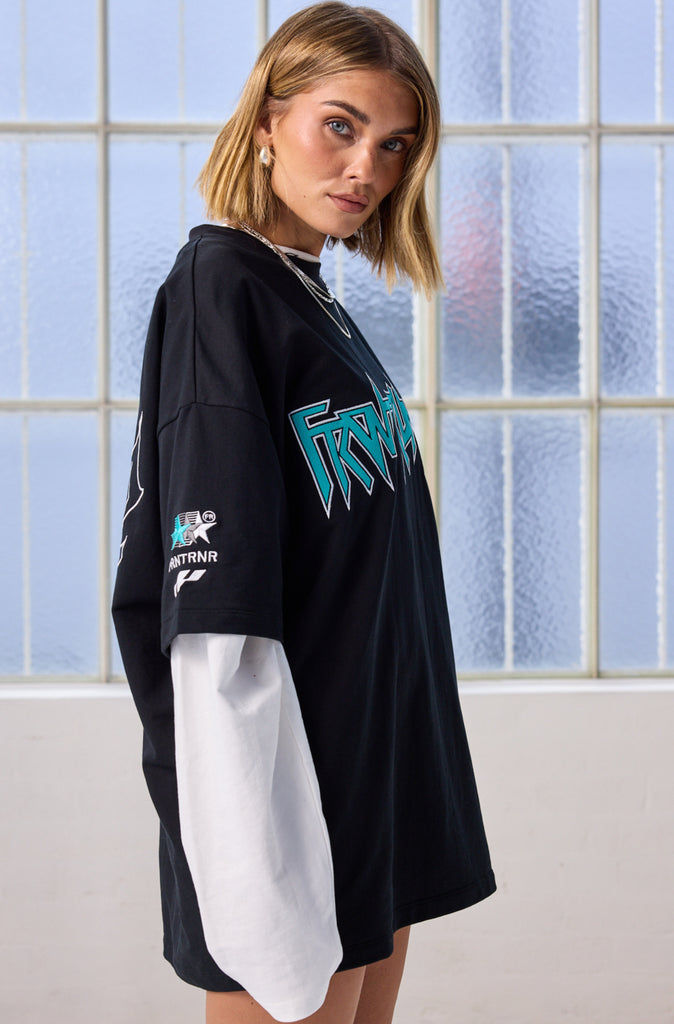 Hybrid Tee Black Tiffany