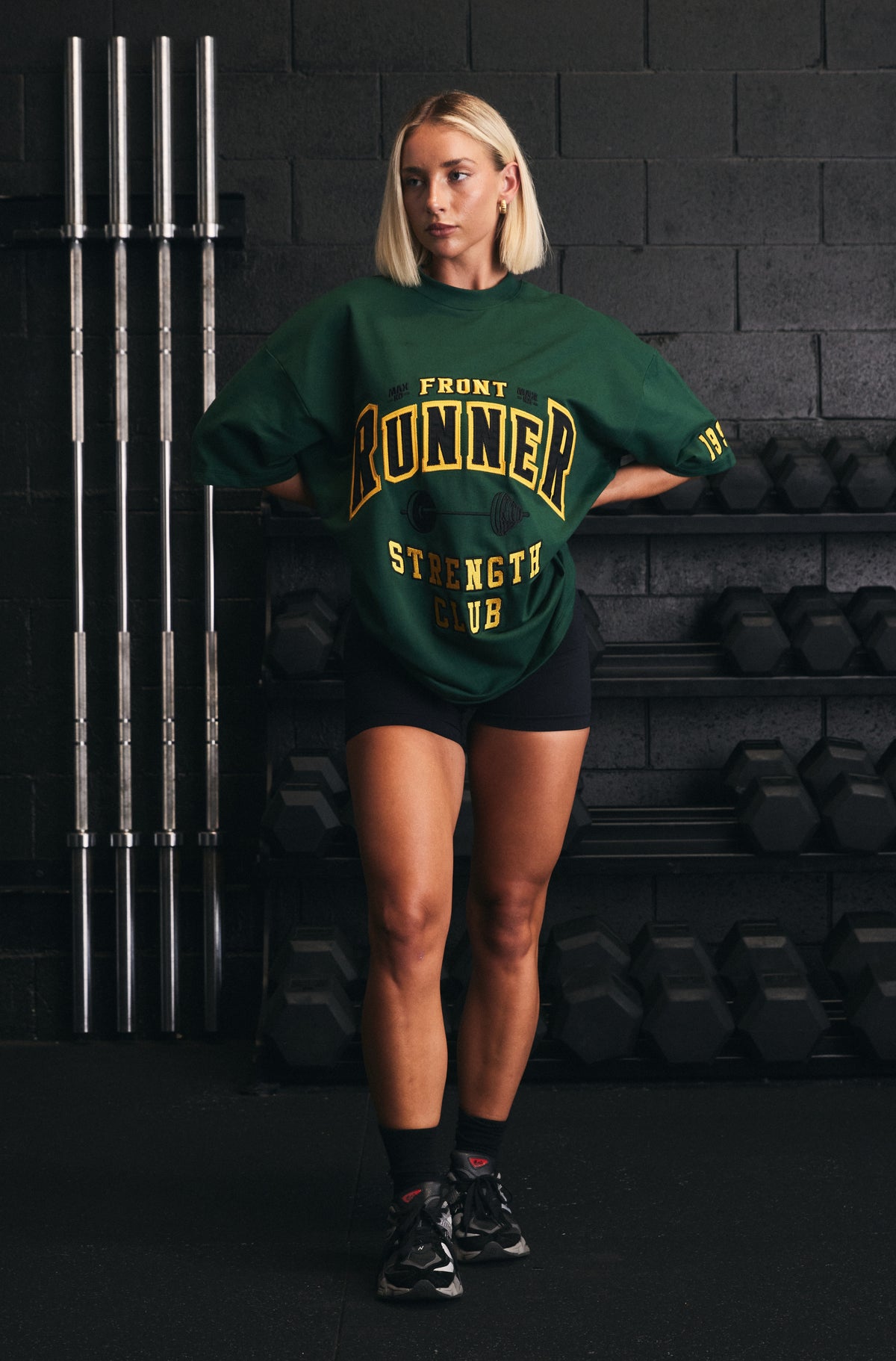 Strength Tee - College Green - Women
