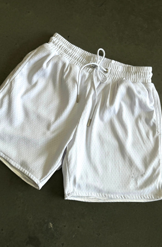 Spin Kick Mesh Shorts - White