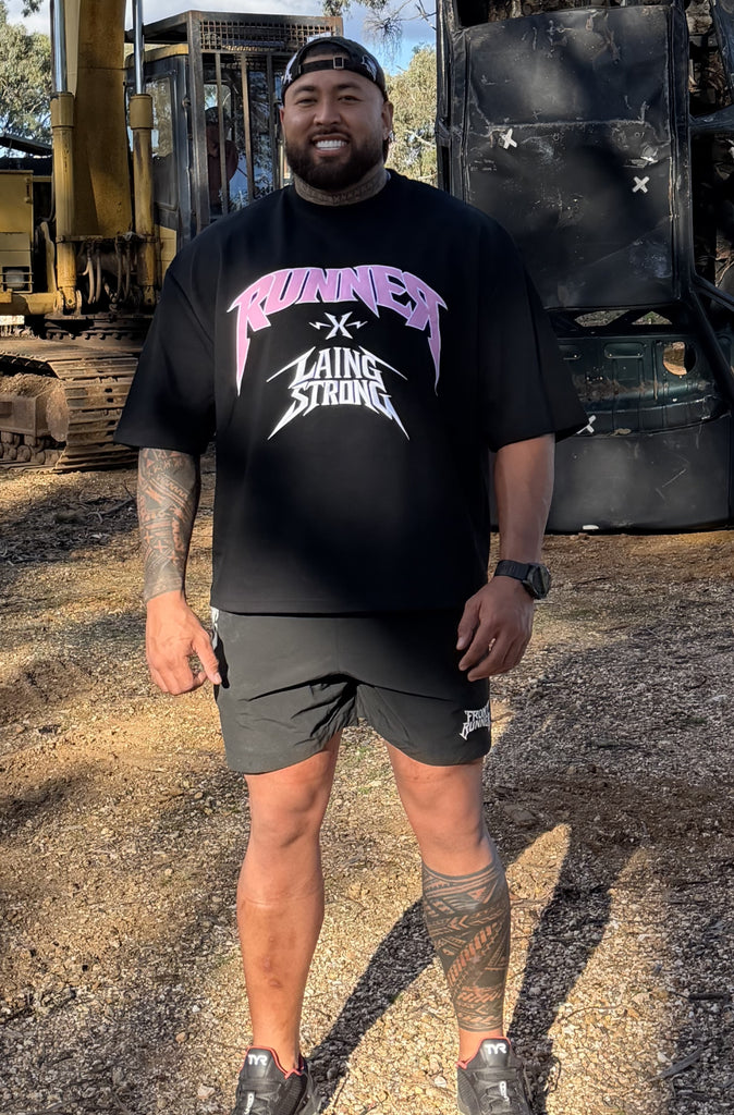 Runner X LS Reignforce Jersey Black Bubblegum