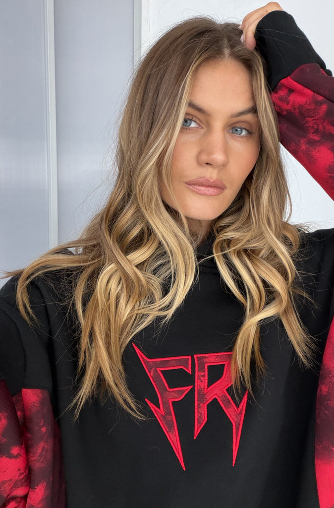 No Mercy Hoodie Black Scarlet