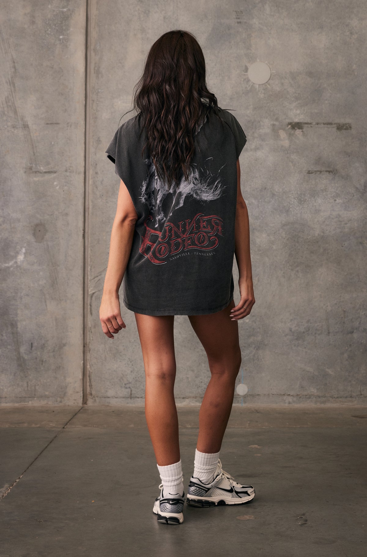 Rodeo Tank - Washed Black - Women