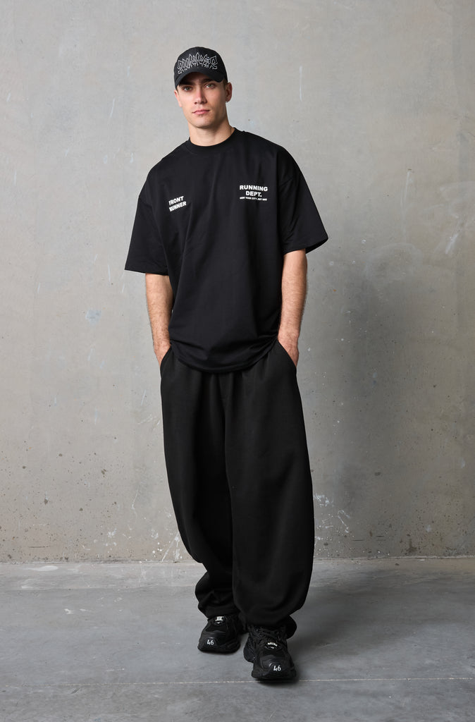 Running Dept Tee - Black/White