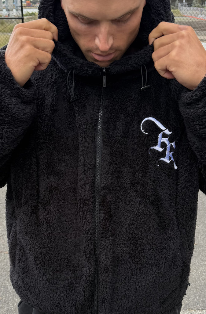 FR Hooded Sherpa Jacket Black