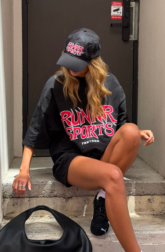 Runner Sports Tee Black Cherry