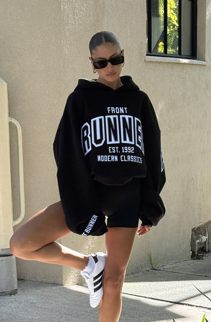 Classic Front Hoodie Black