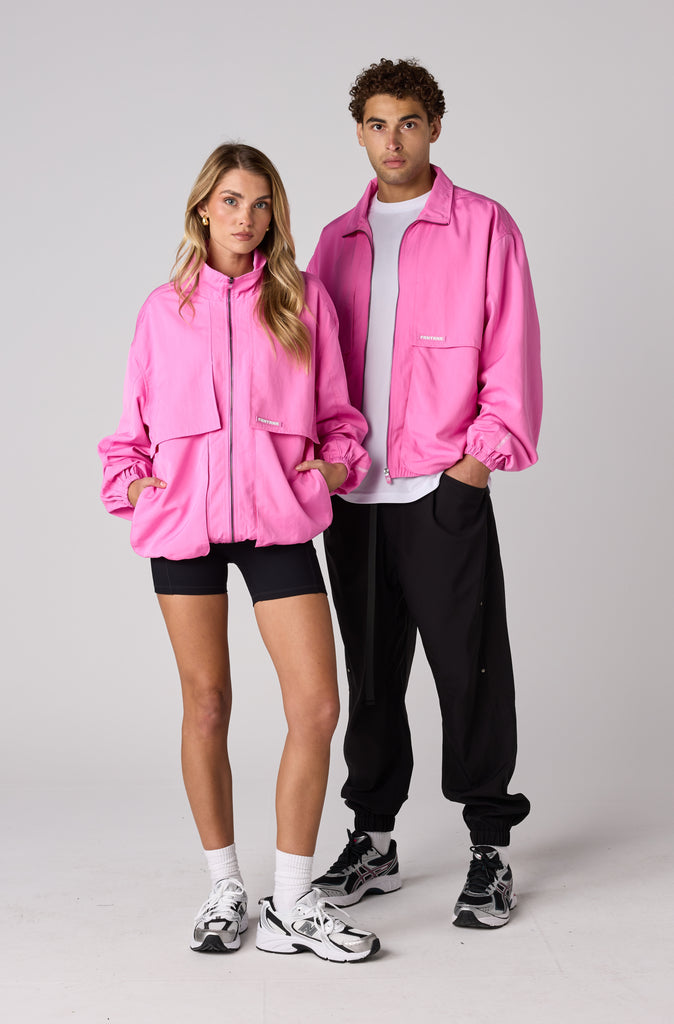 Fracture Bomber Jacket - Bubblegum