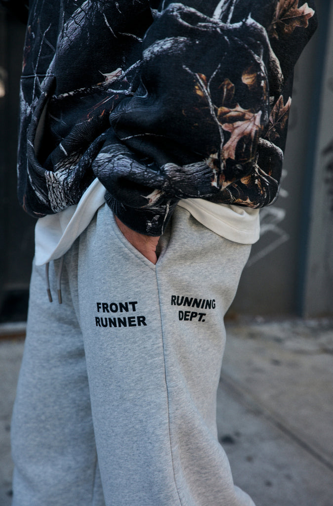 Running Dept. Barrel Leg Trackpant Grey Marle