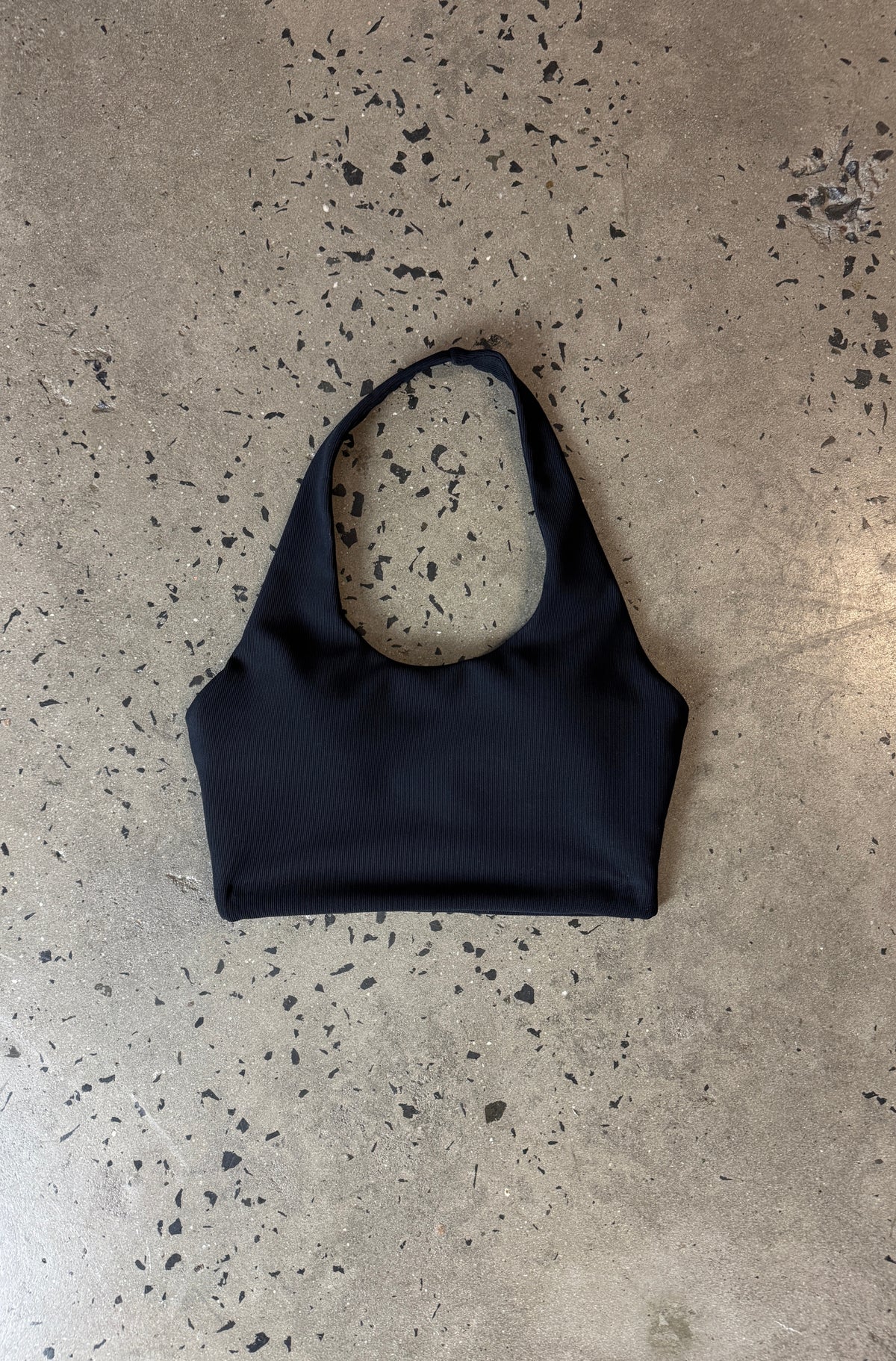 FRNTRNR Halter Crop - Black - Hover