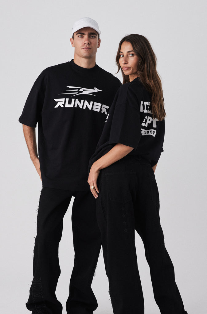 Road Runner Tee - Black & White