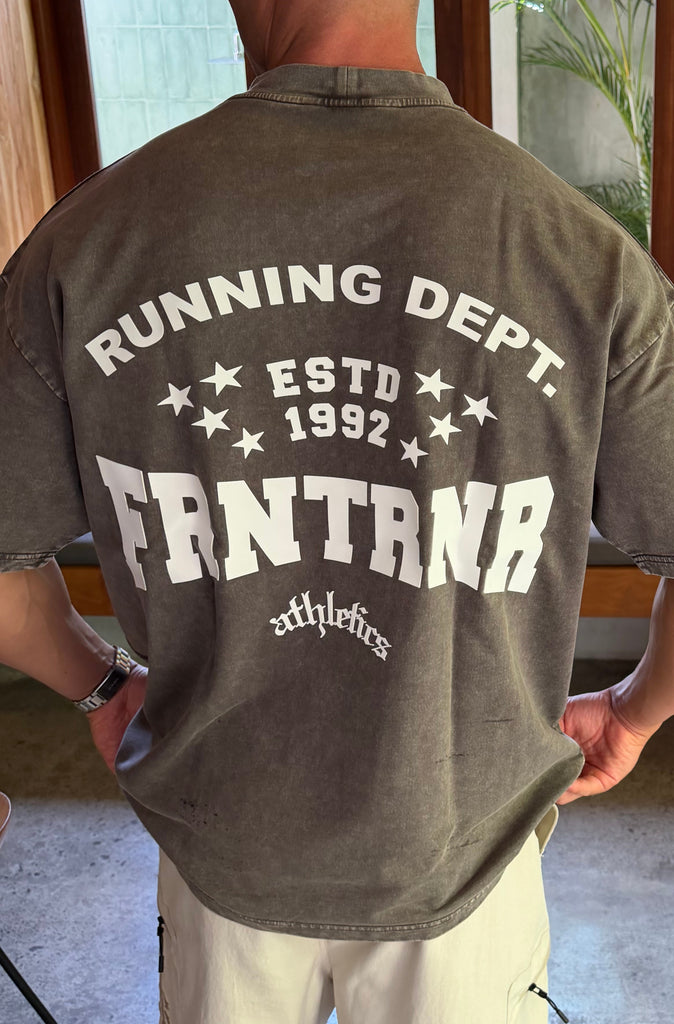 FRNTRNR ESTD Tee Washed Choc