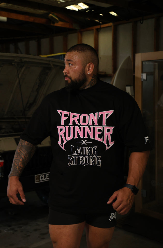 Lead the Charge Tee Black Bubblegum