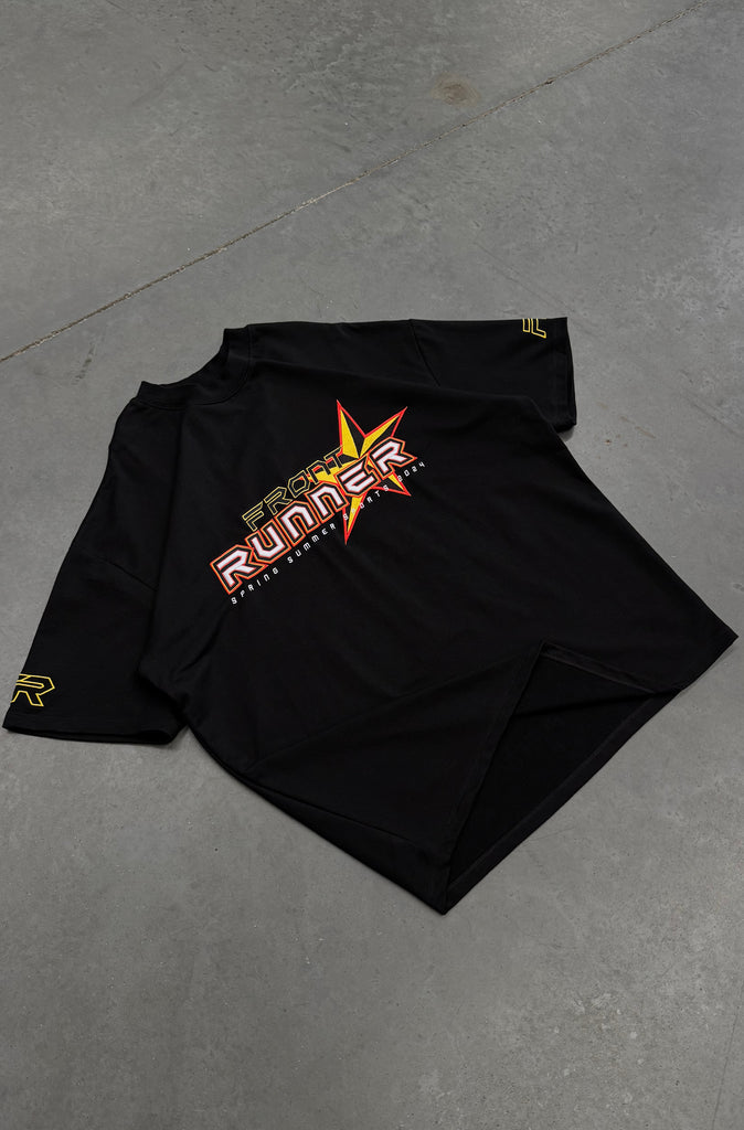 SS Runner Logo Tee - Black Fire