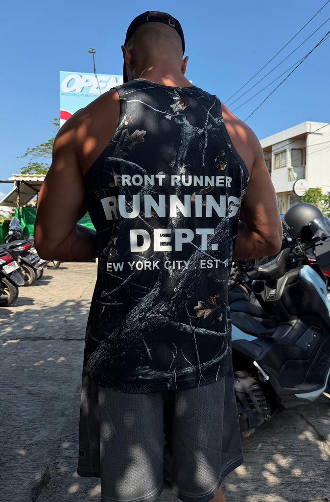Running Dept Tech Singlet Night Camo