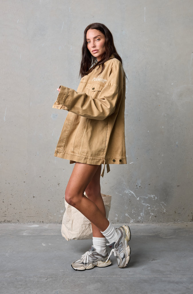 Viper Harlow Denim Jacket - Tan
