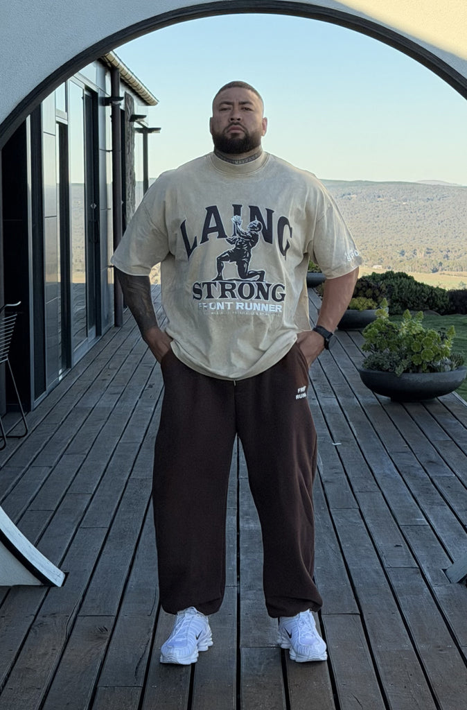 Strongman Legacy Tee Tan Wash