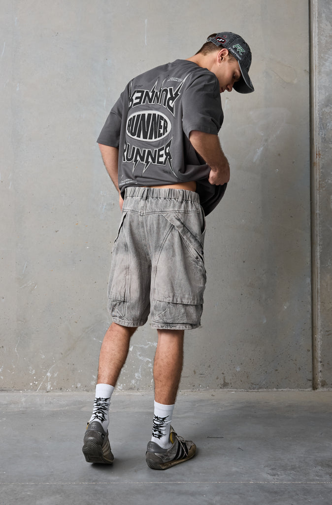 Legacy Pocket Short - Washed Grey
