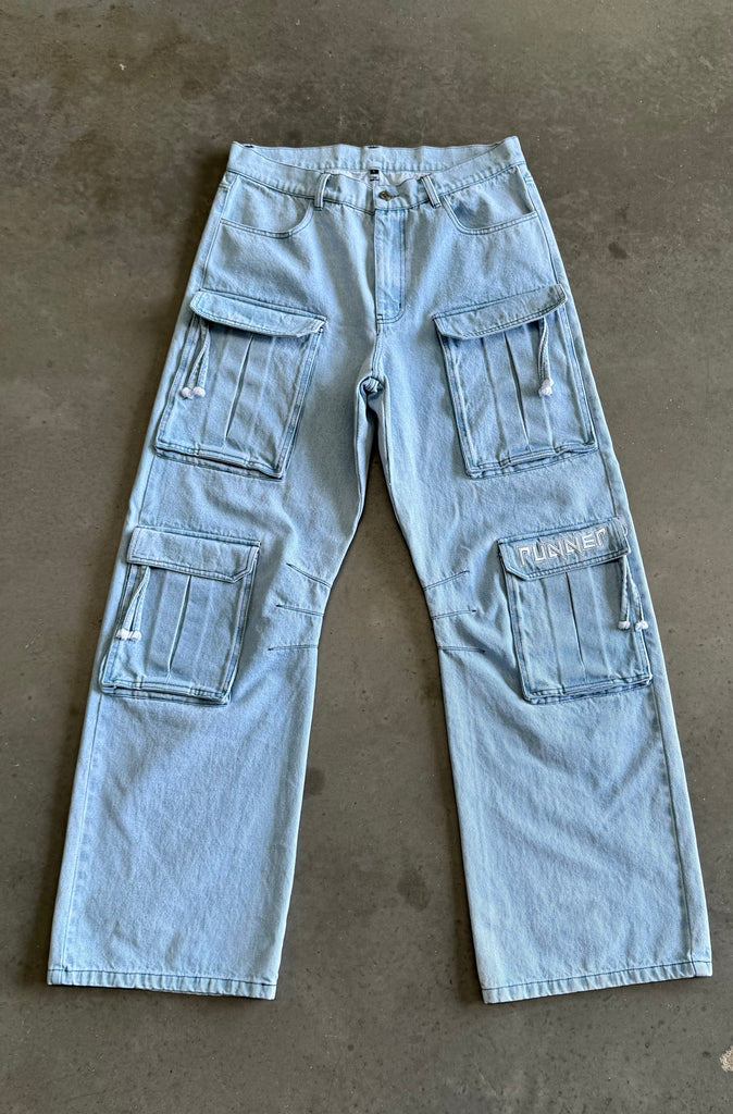 Viper Cargo Pant - Ice Denim