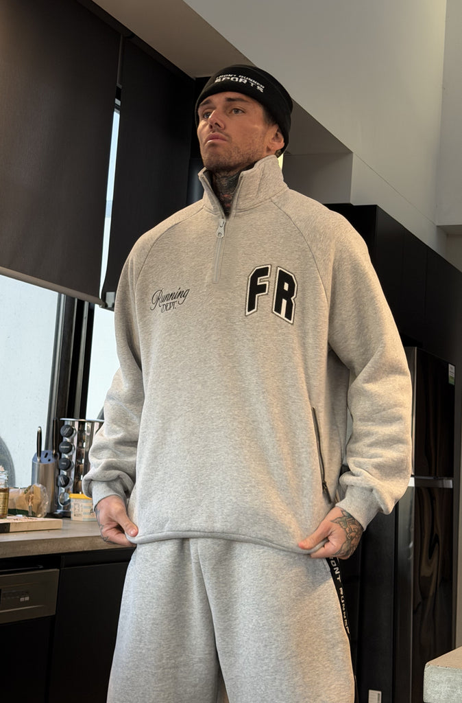 Classic Running Dept. 1/4 Zip Grey Marle