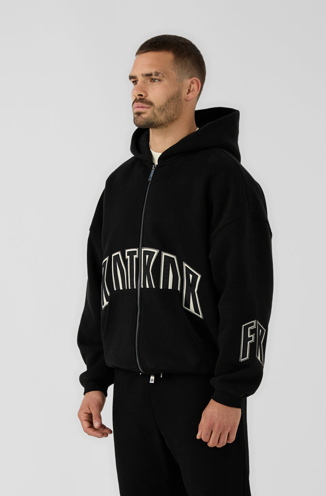 FRNTRNR Zip Hoodie - Black