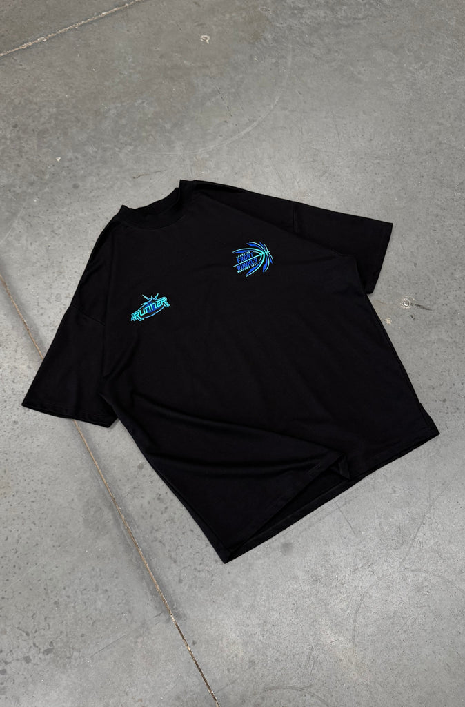 FRNTRNR Academy Tee - Black Aqua