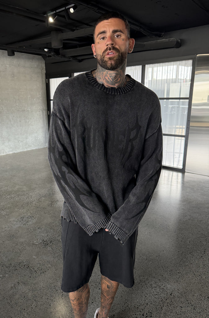 Signal Knit Washed Black