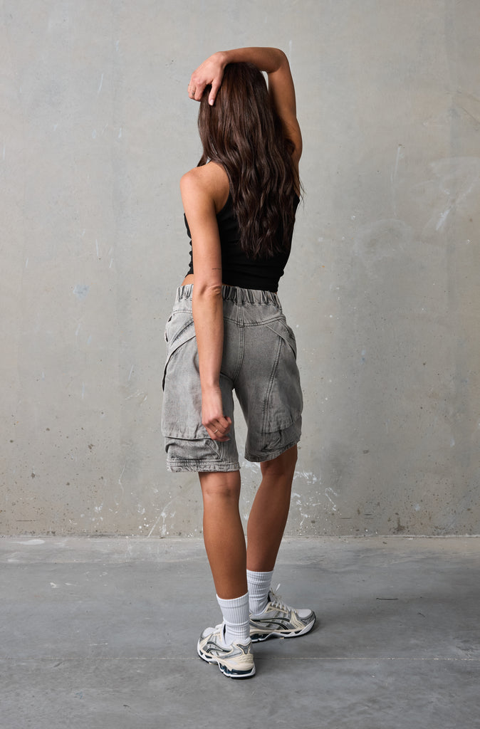 Legacy Pocket Short - Washed Grey