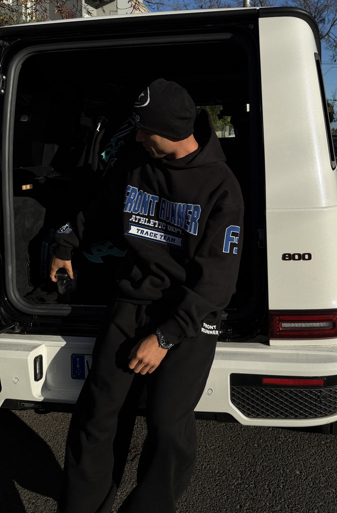 Athletic Department Hoodie Black Cobalt