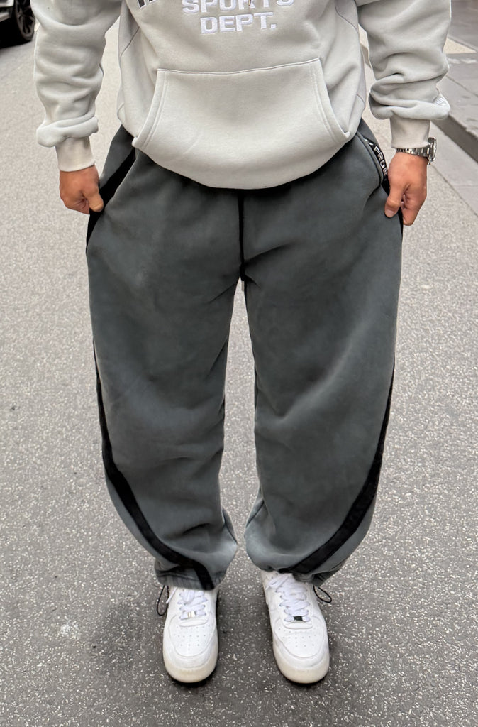 FR Sports Stripe Barrel Pants Concrete