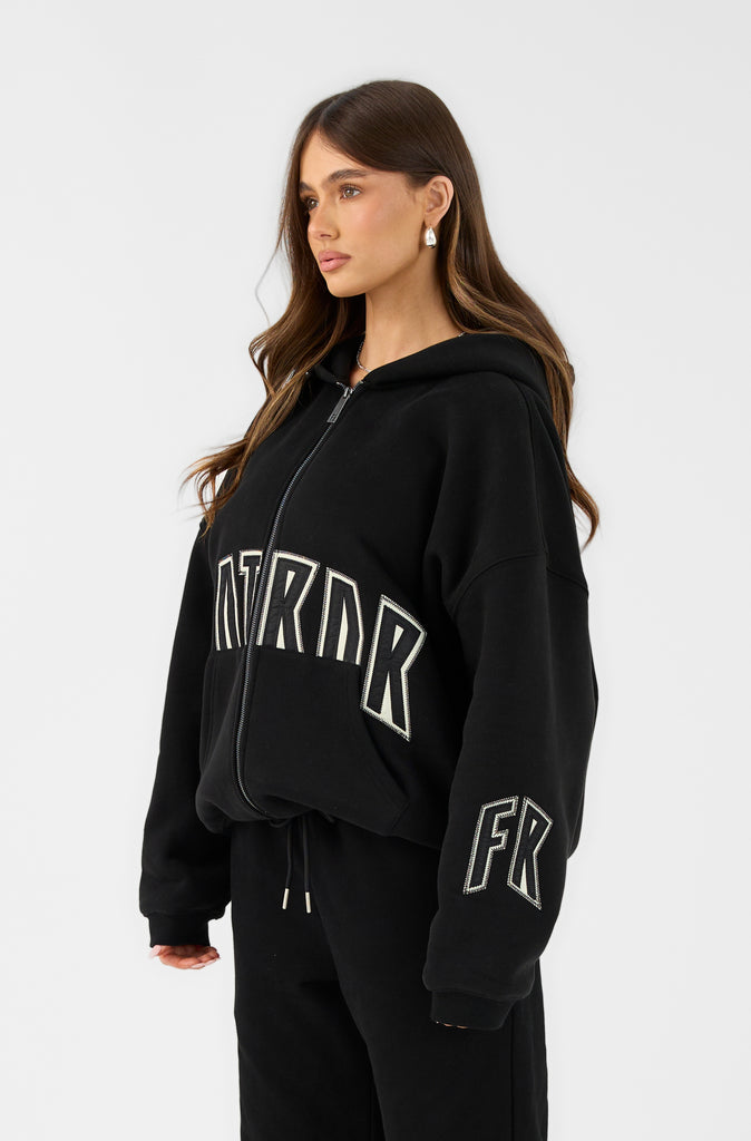 FRNTRNR Zip Hoodie - Black