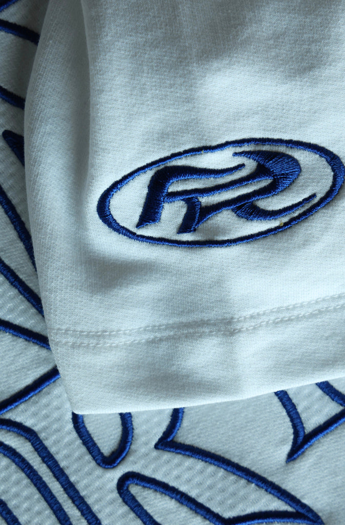 Runner Sports Tee White Cobalt