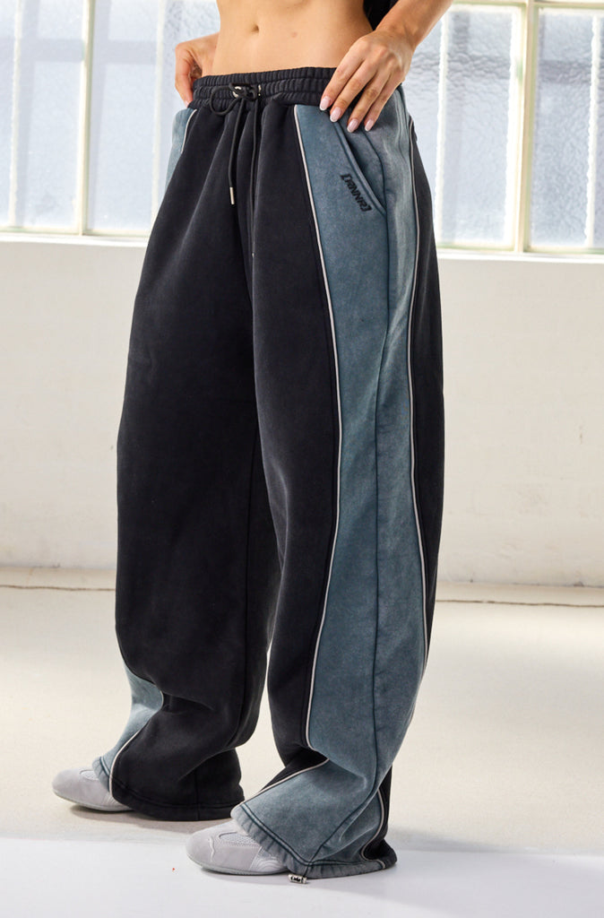 2 Tone Barrel Pant Washed Black