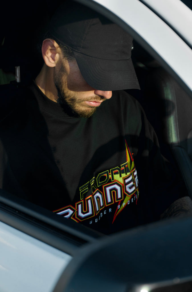 SS Runner Logo Tee - Black Fire