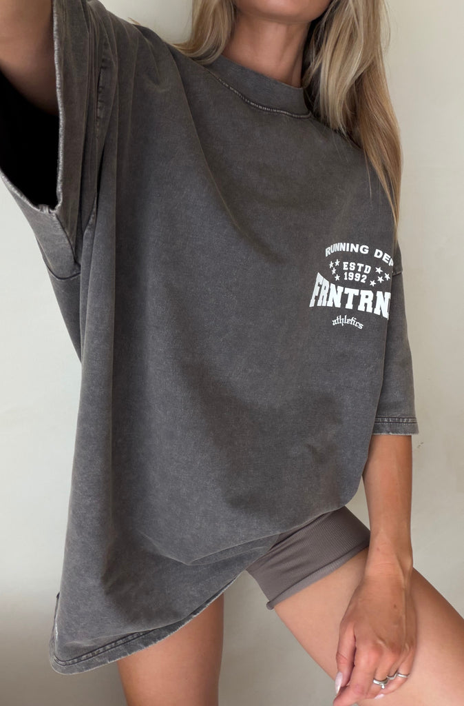 FRNTRNR ESTD Tee Washed Choc
