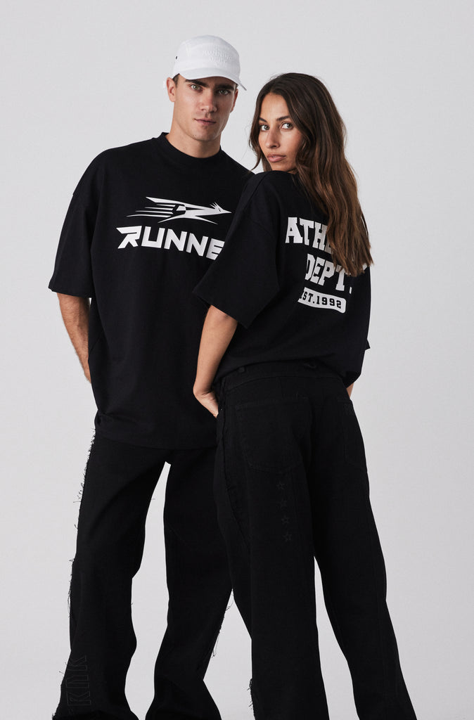 Road Runner Tee - Black & White