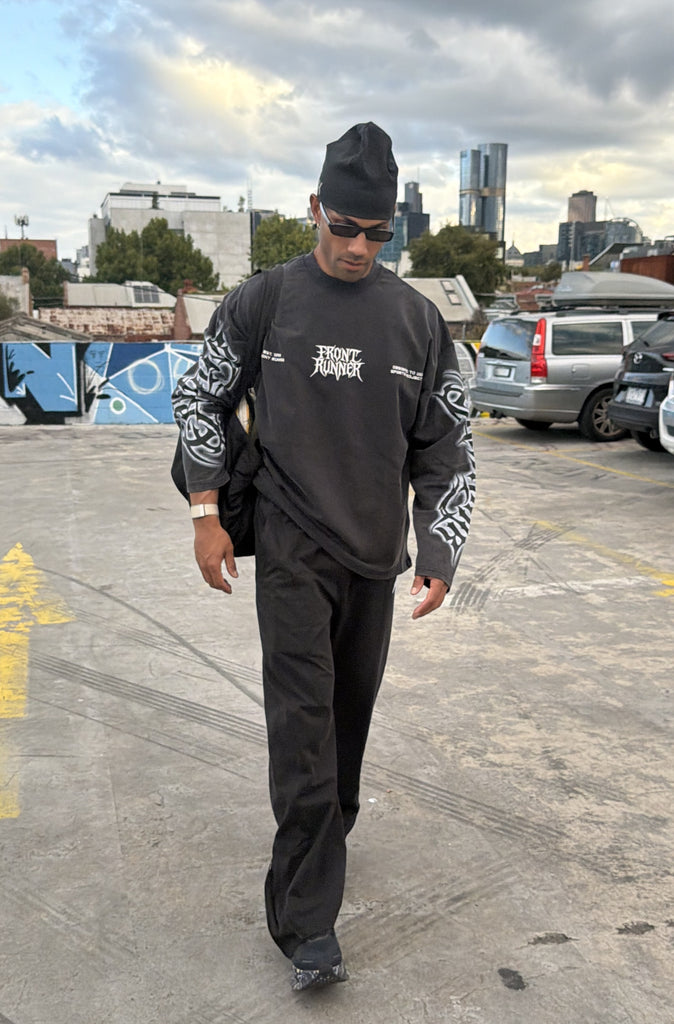 Ashline L/S Tee Washed Black