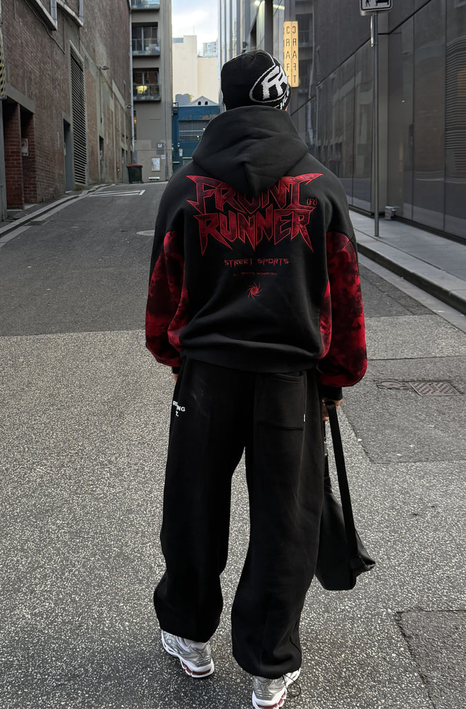 No Mercy Hoodie Black Scarlet